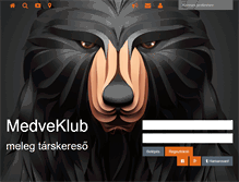 Tablet Screenshot of medveklub.com